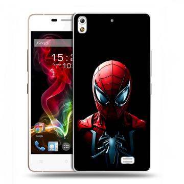 Пластиковый чехол на Fly IQ4516 Tornado Slim Octa с принтом Spiderman Человек паук