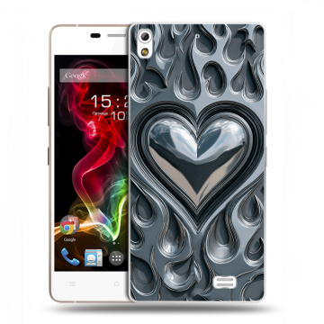 Пластиковый чехол на Fly IQ4516 Tornado Slim Octa с принтом Y2K