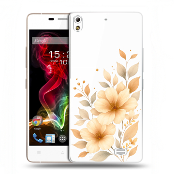 Пластиковый чехол на Fly IQ4516 Tornado Slim Octa с принтом для девушки