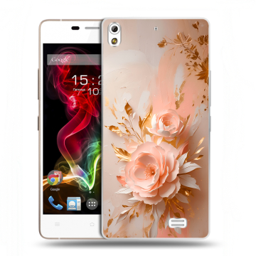 Пластиковый чехол на Fly IQ4516 Tornado Slim Octa с принтом женский