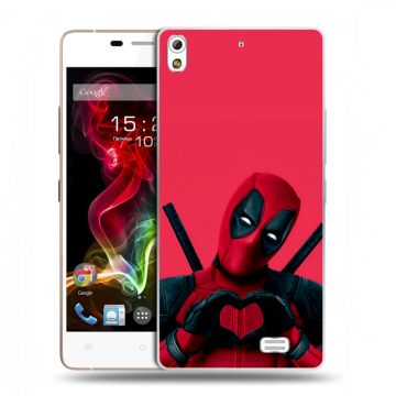 Пластиковый чехол на Fly IQ4516 Tornado Slim Octa с принтом Дедпул Deadpool