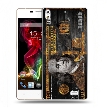 Пластиковый чехол на Fly IQ4516 Tornado Slim Octa с принтом Доллар деньги