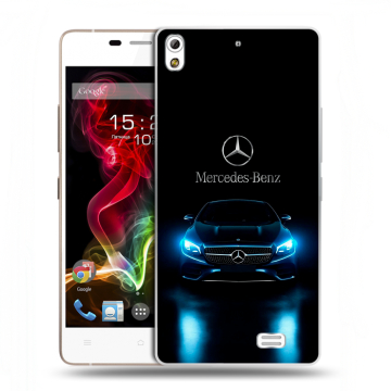 Пластиковый чехол на Fly IQ4516 Tornado Slim Octa с принтом Mercedes Мерседес