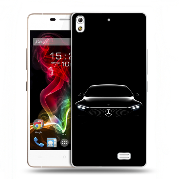 Пластиковый чехол на Fly IQ4516 Tornado Slim Octa с принтом Mercedes Мерседес