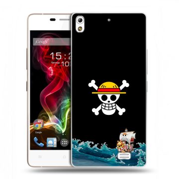 Пластиковый чехол на Fly IQ4516 Tornado Slim Octa с принтом One Piece Ван Пис