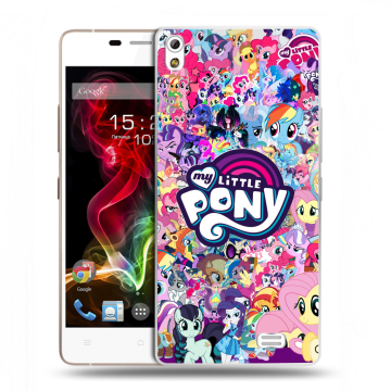 Пластиковый чехол на Fly IQ4516 Tornado Slim Octa с принтом My little pony Дружба чудо