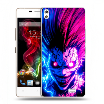 Пластиковый чехол на Fly IQ4516 Tornado Slim Octa с принтом Death note Тетрадь смерти