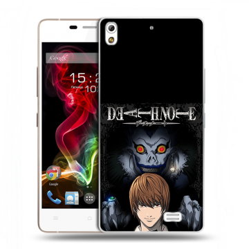 Пластиковый чехол на Fly IQ4516 Tornado Slim Octa с принтом Death note Тетрадь смерти