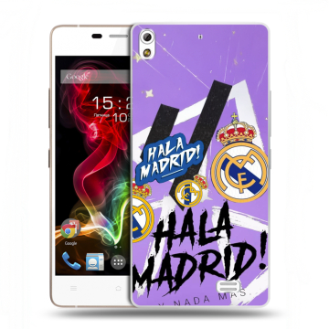 Пластиковый чехол на Fly IQ4516 Tornado Slim Octa с принтом Real Madrid Реал Мадрид
