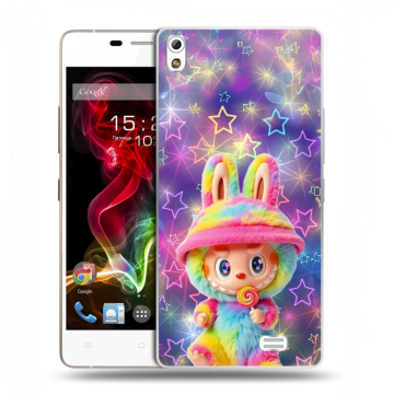Пластиковый чехол на Fly IQ4516 Tornado Slim Octa с принтом Labubu Лабубу