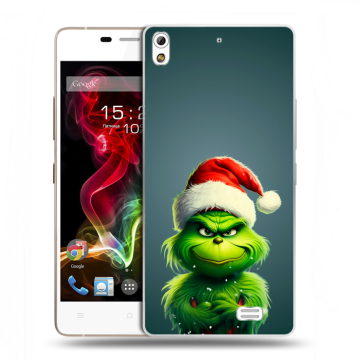 Пластиковый чехол на Fly IQ4516 Tornado Slim Octa с принтом Новый год