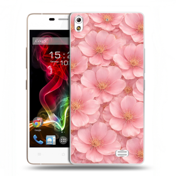 Пластиковый чехол на Fly IQ4516 Tornado Slim Octa с принтом женский