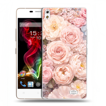 Пластиковый чехол на Fly IQ4516 Tornado Slim Octa с принтом женский