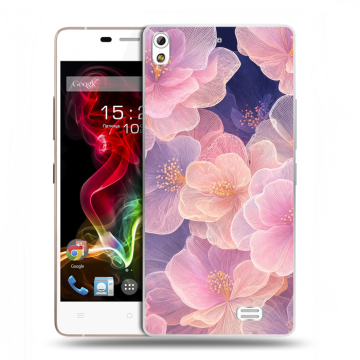 Пластиковый чехол на Fly IQ4516 Tornado Slim Octa с принтом женский
