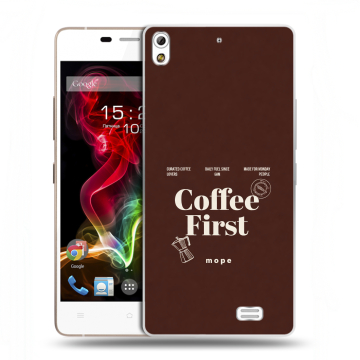 Пластиковый чехол на Fly IQ4516 Tornado Slim Octa с принтом женский