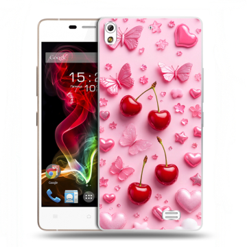 Пластиковый чехол на Fly IQ4516 Tornado Slim Octa с принтом для девочек