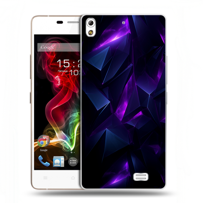 Пластиковый чехол на Fly IQ4516 Tornado Slim Octa с принтом Абстракиция Пластиковый чехол на Fly IQ4516 Tornado Slim Octa с принтом Абстракиция