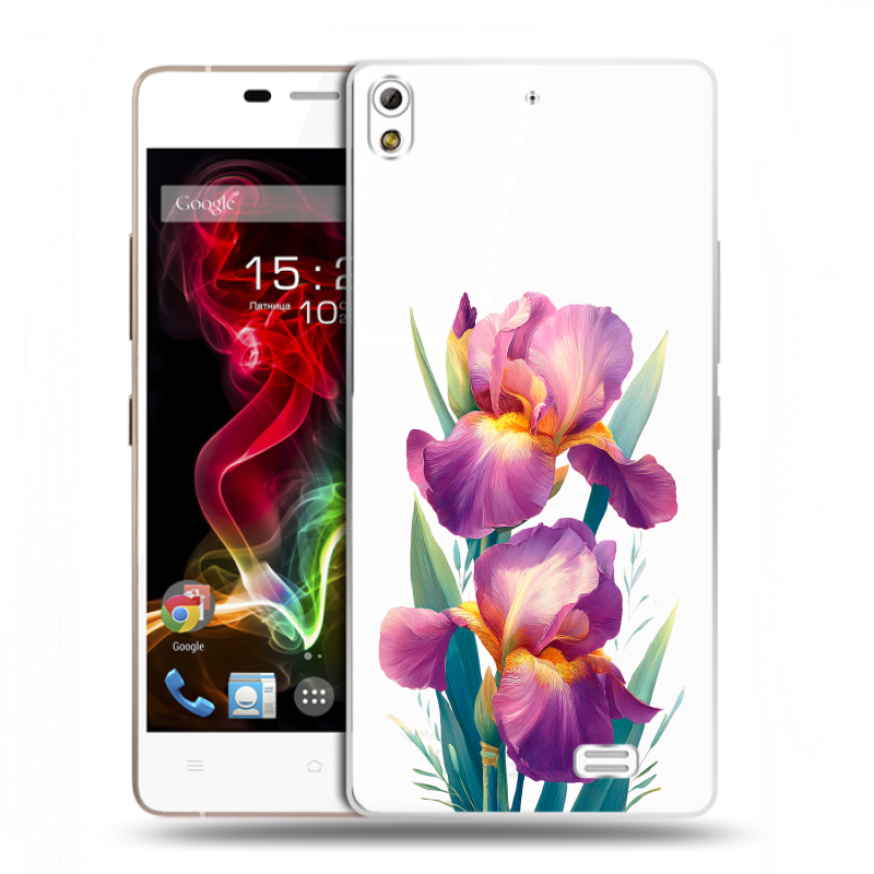 Пластиковый чехол на Fly IQ4516 Tornado Slim Octa с принтом Цветы орхидеи Пластиковый чехол на Fly IQ4516 Tornado Slim Octa с принтом Цветы орхидеи