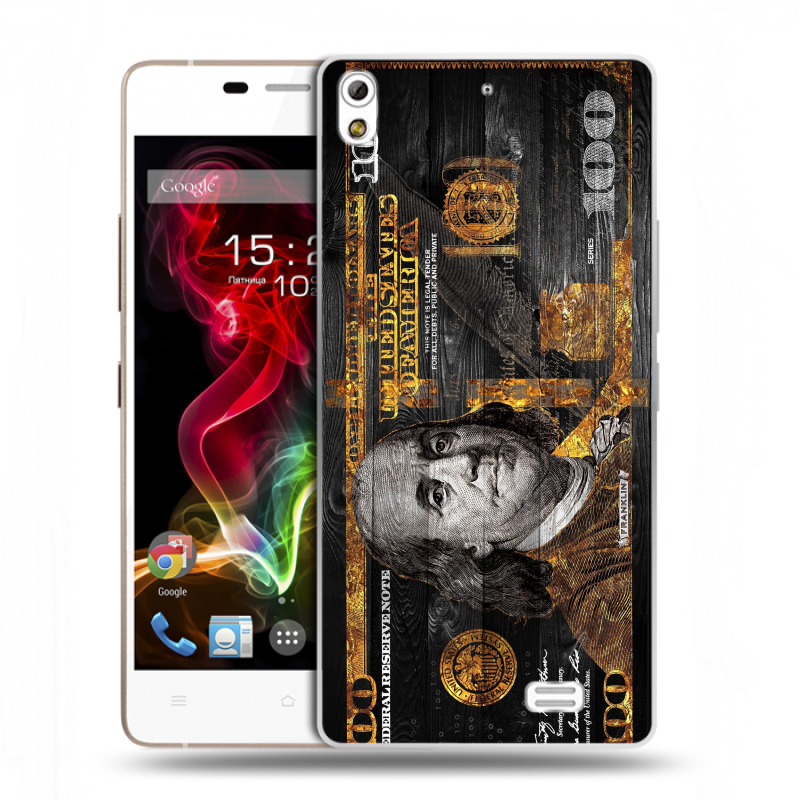 Пластиковый чехол на Fly IQ4516 Tornado Slim Octa с принтом Доллар деньги Пластиковый чехол на Fly IQ4516 Tornado Slim Octa с принтом Доллар деньги
