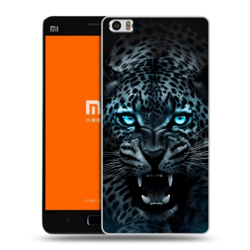 Силиконовый чехол на Xiaomi MI5 с принтом Темный леопард