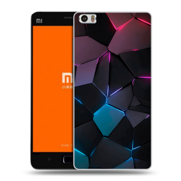 Силиконовый чехол на Xiaomi MI5 с принтом Геометрия неона