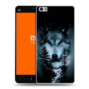 Силиконовый чехол на Xiaomi MI5 с принтом Лесной волк