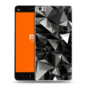 Силиконовый чехол на Xiaomi MI5 с принтом Черные кристаллы
