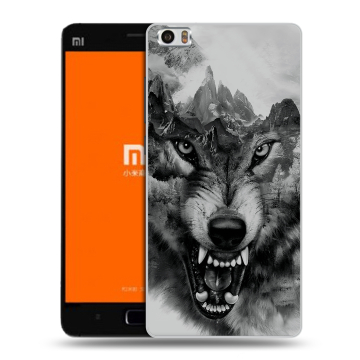 Силиконовый чехол на Xiaomi MI5 с принтом Волк