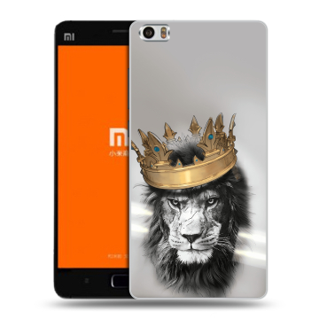 Силиконовый чехол на Xiaomi MI5 с принтом Лев с короной