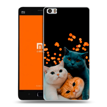 Силиконовый чехол на Xiaomi MI5 с принтом Кошки
