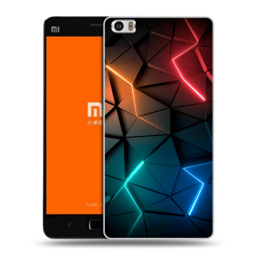 Силиконовый чехол на Xiaomi MI5 с принтом Абстракция неон