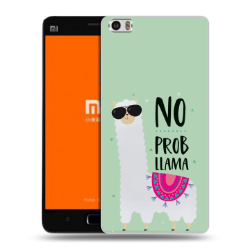 Силиконовый чехол на Xiaomi MI5 с принтом Лама