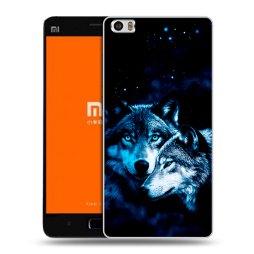 Силиконовый чехол на Xiaomi MI5 с принтом Волки