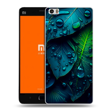 Силиконовый чехол на Xiaomi MI5 с принтом Листья