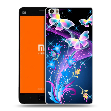 Силиконовый чехол на Xiaomi MI5 с принтом Бабочки Силиконовый чехол на Xiaomi MI5 с принтом Бабочки