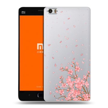 Силиконовый чехол на Xiaomi MI5 с принтом Ветка сакуры Силиконовый чехол на Xiaomi MI5 с принтом Ветка сакуры