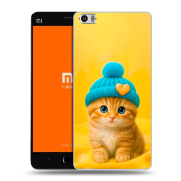 Силиконовый чехол на Xiaomi MI5 с принтом Котенок в шапке Силиконовый чехол на Xiaomi MI5 с принтом Котенок в шапке