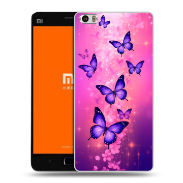 Силиконовый чехол на Xiaomi MI5 с принтом Бабочки Силиконовый чехол на Xiaomi MI5 с принтом Бабочки