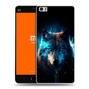 Силиконовый чехол на Xiaomi MI5 с принтом Волк ночной Силиконовый чехол на Xiaomi MI5 с принтом Волк ночной