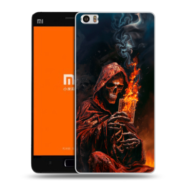 Силиконовый чехол на Xiaomi MI5 с принтом Скелет и карты Силиконовый чехол на Xiaomi MI5 с принтом Скелет и карты