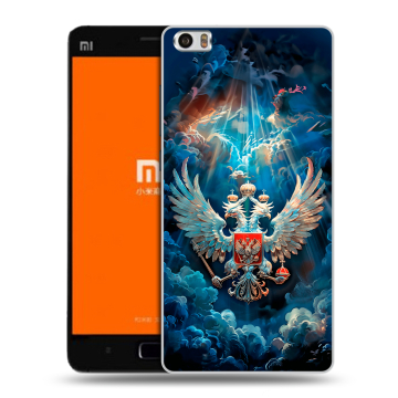 Силиконовый чехол на Xiaomi MI5 с принтом Герб флаг России Силиконовый чехол на Xiaomi MI5 с принтом Герб флаг России