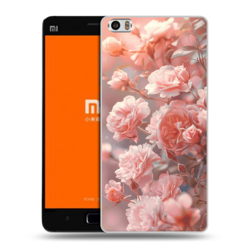 Силиконовый чехол на Xiaomi MI5 с принтом Розовые розы Силиконовый чехол на Xiaomi MI5 с принтом Розовые розы