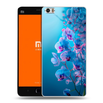 Силиконовый чехол на Xiaomi MI5 с принтом голубые орхидеи