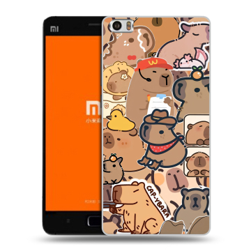Силиконовый чехол на Xiaomi MI5 с принтом капибара Силиконовый чехол на Xiaomi MI5 с принтом капибара
