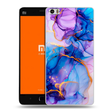 Силиконовый чехол на Xiaomi MI5 с принтом синий мрамор Силиконовый чехол на Xiaomi MI5 с принтом синий мрамор