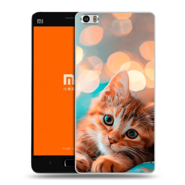 Силиконовый чехол на Xiaomi MI5 с принтом котик