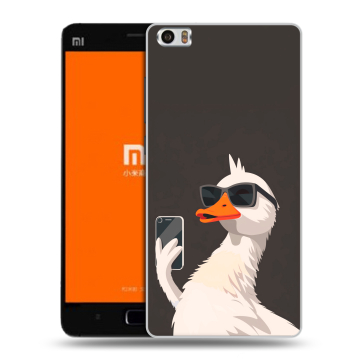 Силиконовый чехол на Xiaomi MI5 с принтом утка в очках Силиконовый чехол на Xiaomi MI5 с принтом утка в очках