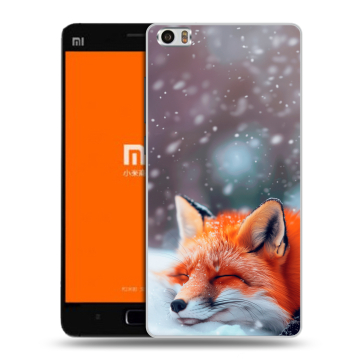 Силиконовый чехол на Xiaomi MI5 с принтом лиса