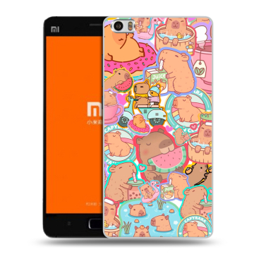 Силиконовый чехол на Xiaomi MI5 с принтом капибары Силиконовый чехол на Xiaomi MI5 с принтом капибары