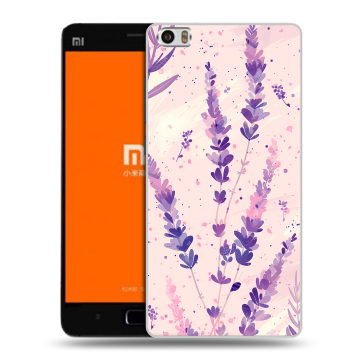 Силиконовый чехол на Xiaomi MI5 с принтом цветы лаванда Силиконовый чехол на Xiaomi MI5 с принтом цветы лаванда
